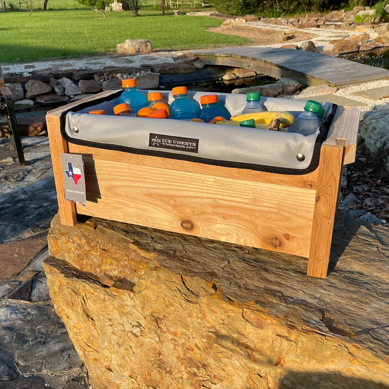 Backyard Decor, Personalized Cooler, Wooden Cooler, Patio Furniture, Outdoor Furniture, Cooler, Tabletop Cooler